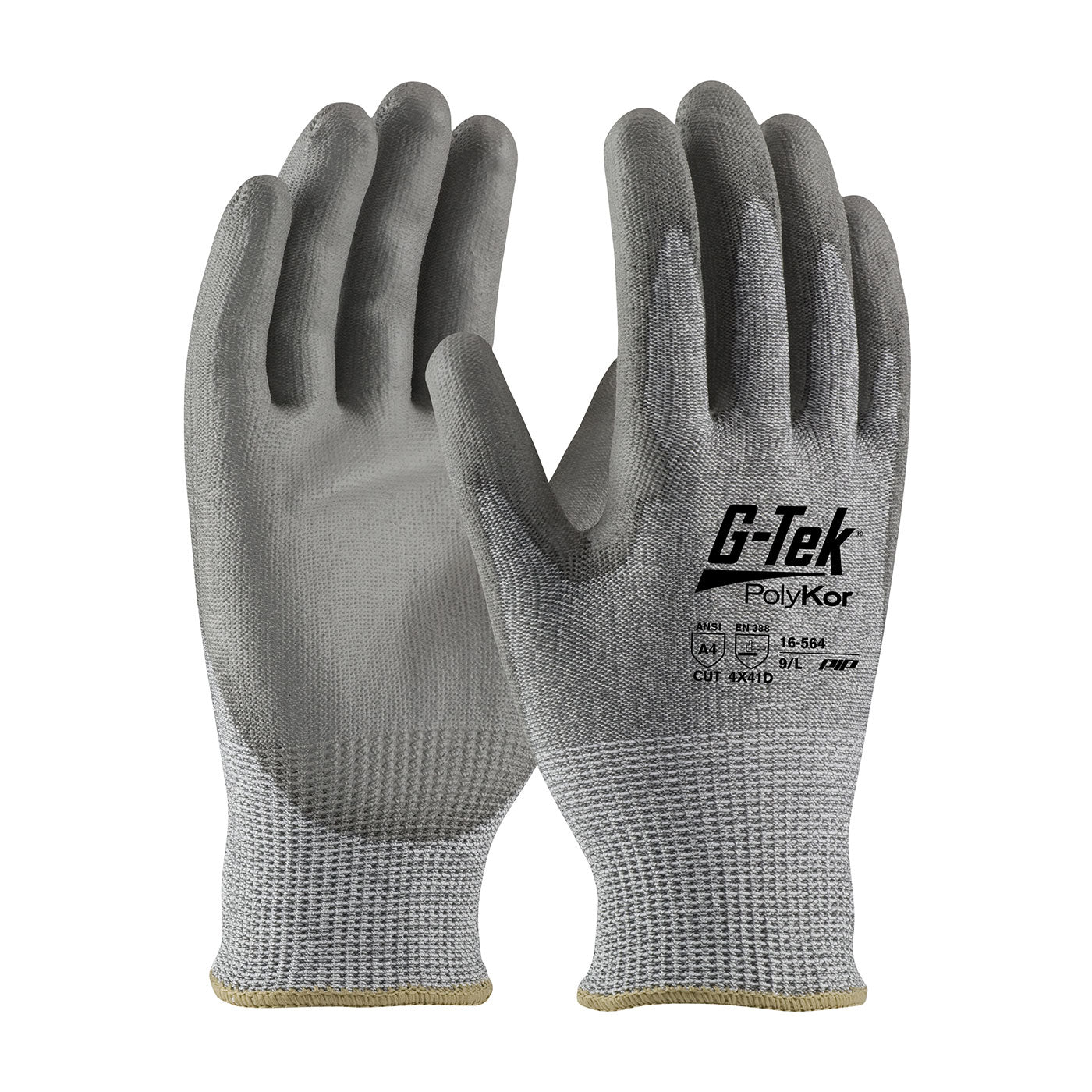 PIP G-Tek® PolyKor® Industry Grade Seamless Knit PolyKor® Blended Glove, Size M 16-564/M