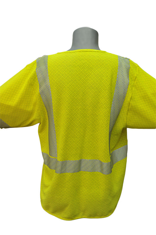 Estex Class 3 FR-Modacrylic Knit Vest, Extra Large 1613LFR3SY-XL