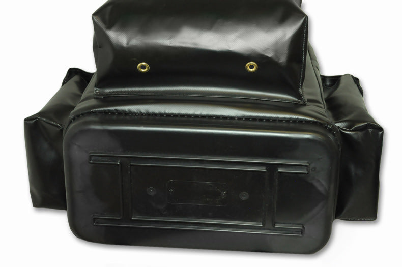 Estex Backpack, Black, Velcro Closure Pockets, Padded Back Panel "Titan Utility Services" 2138-B-4PR67