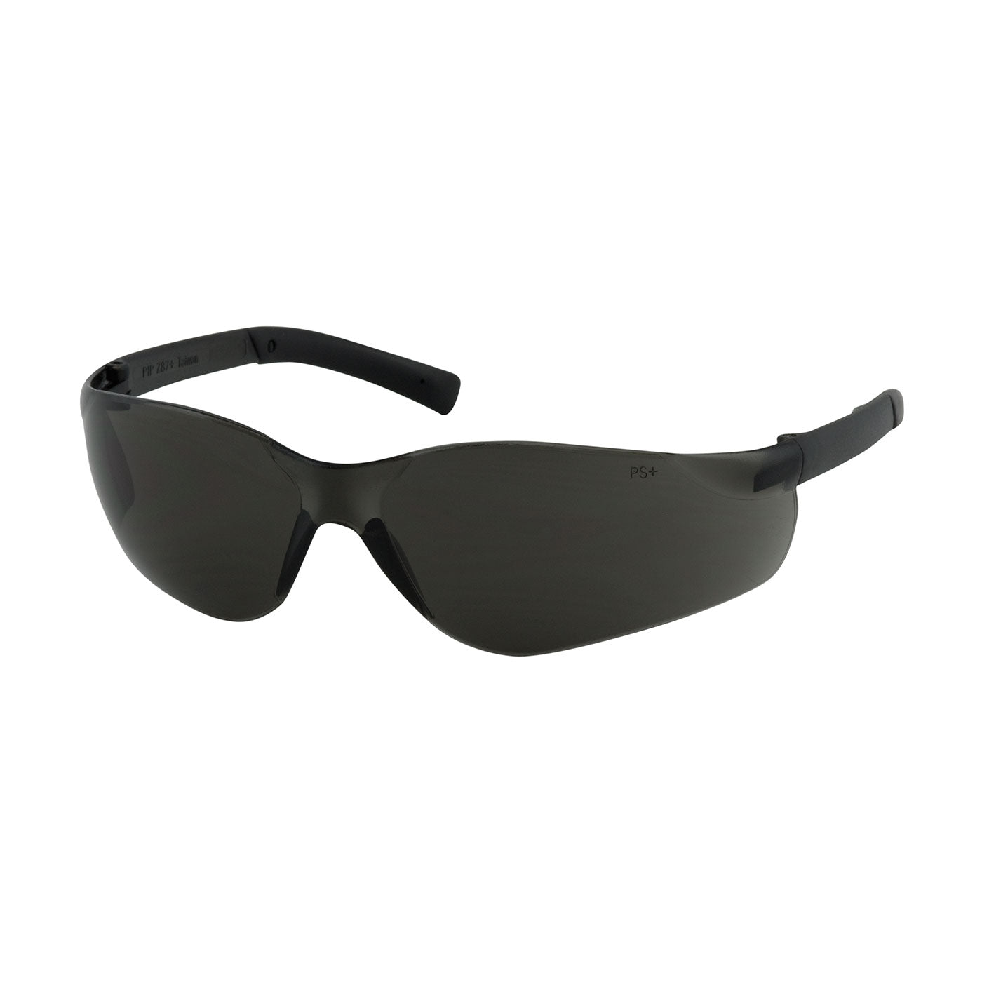 PIP Zenon Z13™ Rimless Safety Glasses with Dark Gray Temple, Gray Lens and Anti-Scratch / Anti-Fog Coating 250-06-5521