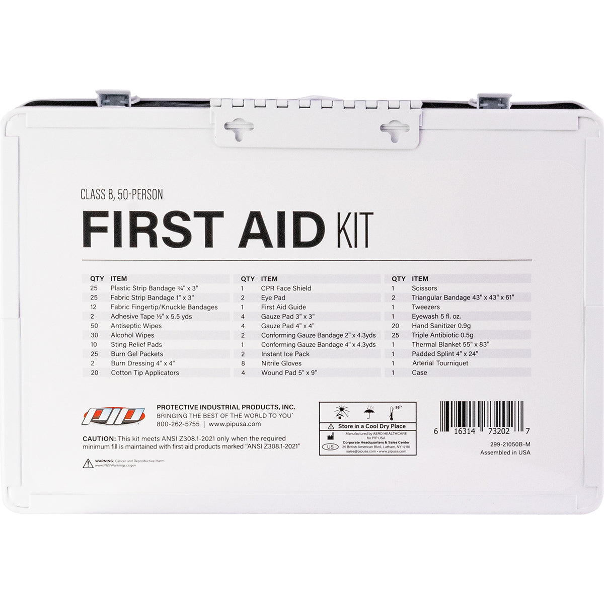 ANSI Class B Metal First Aid Kit - 50 Person 299-21050B-M