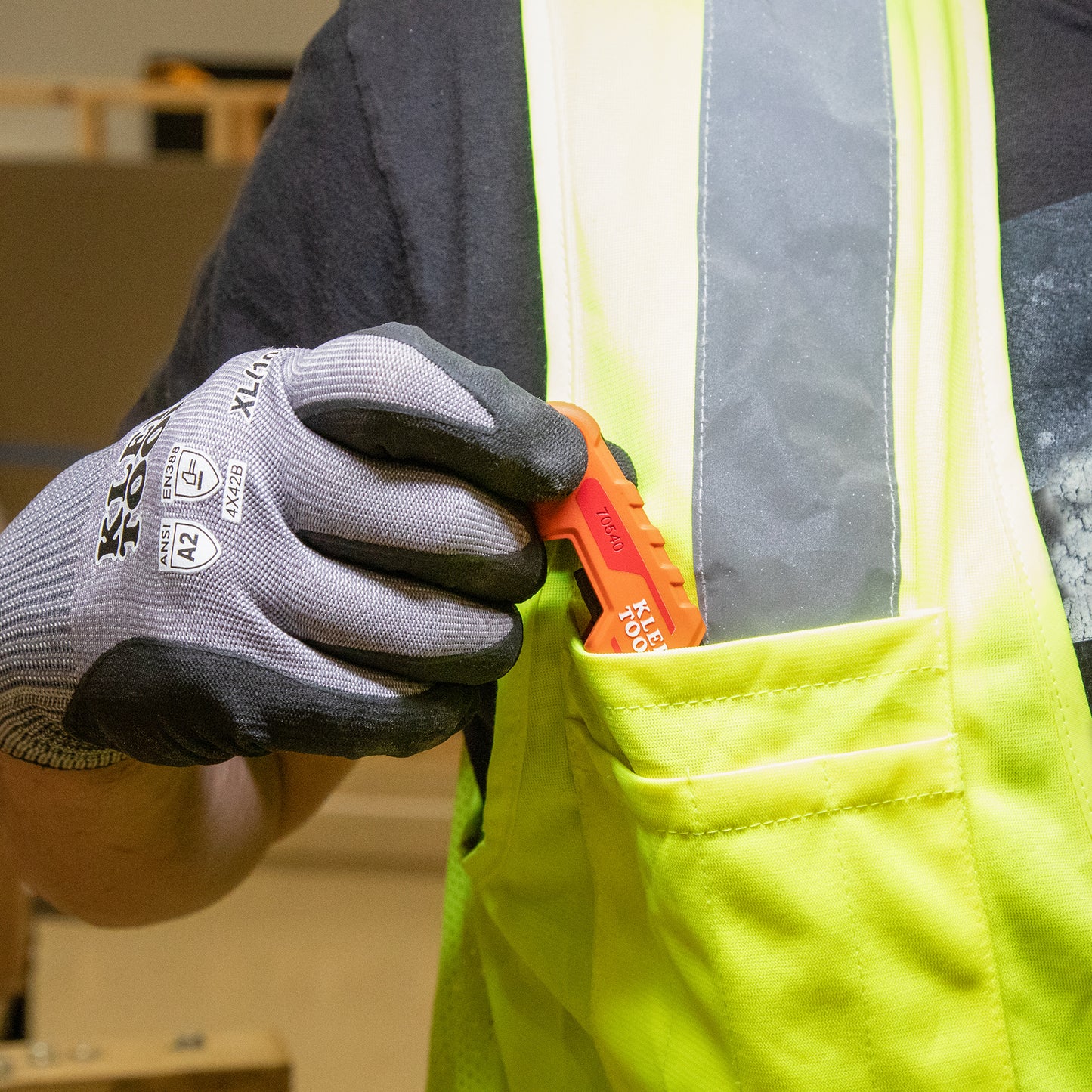 Klein Compact Folding Hex Key Set, SAE 70540