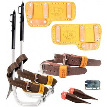 Bashlin Pair of Aluminum Alloy Climbers w/ Bottom Straps, Top Straps, and 110D Pads BD14BP-3N