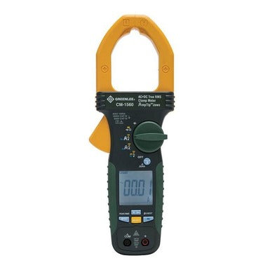 Greenlee AC/DC True RMS Clamp Meter, 1000V, 1000A, Calibrated CM-1560