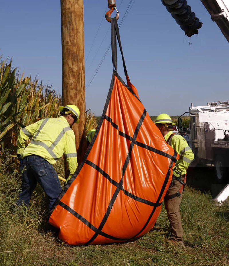 Line Work Bucket 8ft x 8ft Dirt Blanket 22oz and 40oz Canvas Reinforced Utility Tarp 1026-8X8