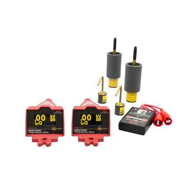 HDE Double Vision Dual Display Wireless Voltage Indicating Phaser Kit 100V to 138kV for Overhead and Underground Systems DDVIP-138/K02