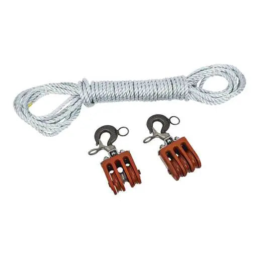 Chance Double and Triple Blocks with 150' of ½" Samson SSR-100-3 Rope C4000925