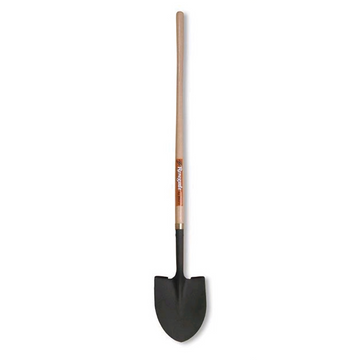 Hisco Round Point Shovel with 47" Wooden Handle HIRP14L-W