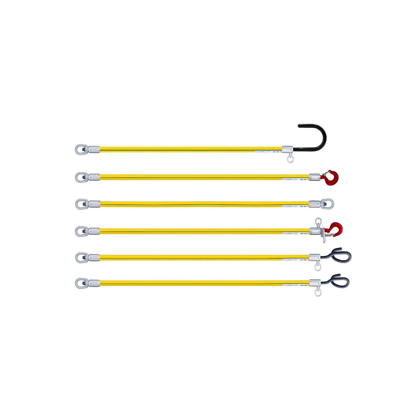 Utility Solutions 12" BLUE STRIPE® Safety Hook & Swivel Eye USLS-012-HOOK