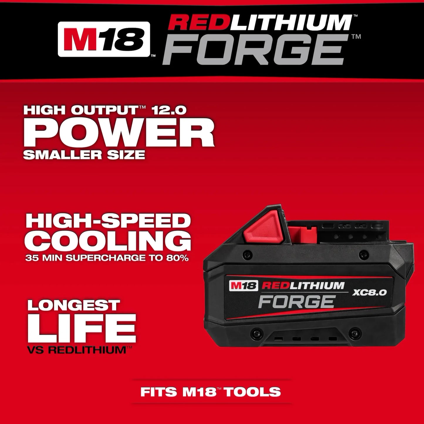 M18™ REDLITHIUM™ FORGE™ XC8.0 Battery Pack 48-11-1881