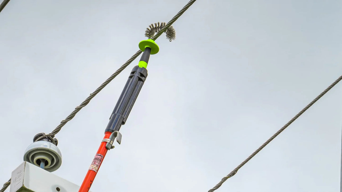 MADI Hand J Wire Brush for Conductor Cleaning with Hot Stick and Shotgun Stick Attachment HJWB-1