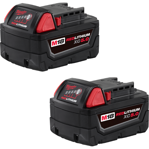 Milwaukee M18™ REDLITHIUM™ XC5.0 Extended Capacity Battery Two Pack 48-11-1852