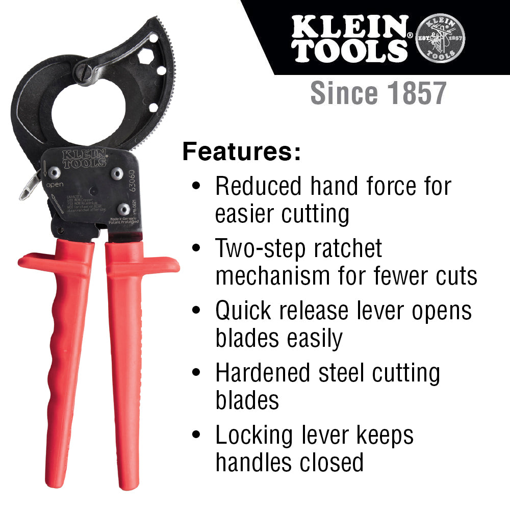 Ratcheting Cable Cutters 63060