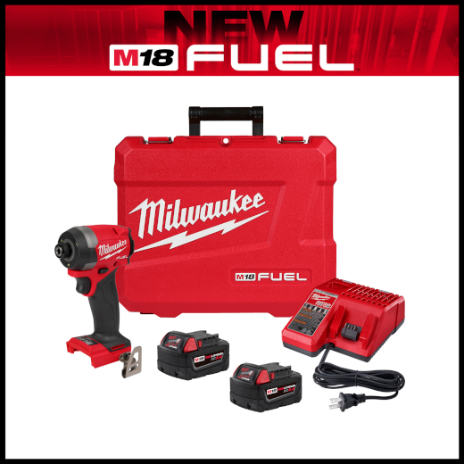Milwaukee M18 FUEL™ 1/4" Hex Impact Driver Kit 2953-22