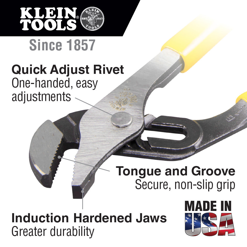 Klein Pump Pliers, 12-Inch D502-12