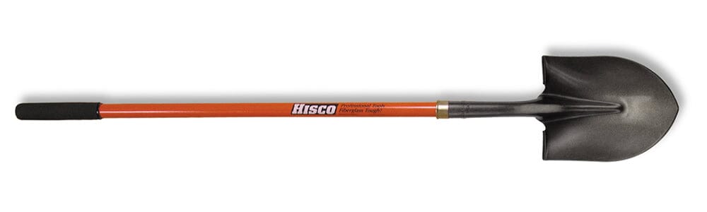 Hisco Round Point Shovel with 47" Fiberglass Handle HIRP14L