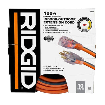 RIDGID 100' 10/3 SJTW Extension Cord 68100RGD