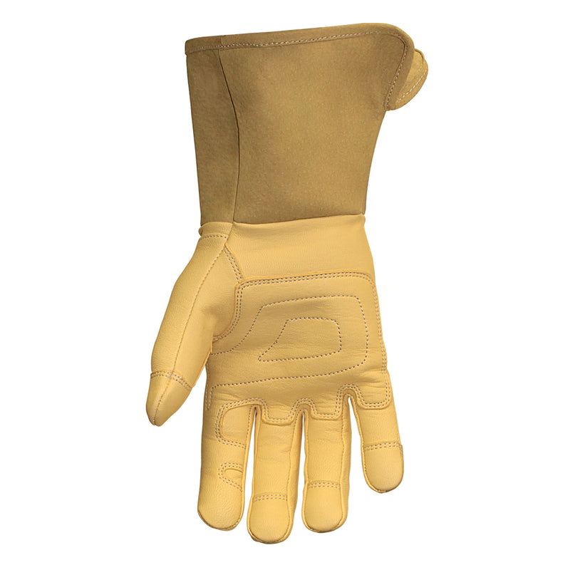 Leather Utility Wide-Cuff Work Gloves Size Small 11-3255-60-S