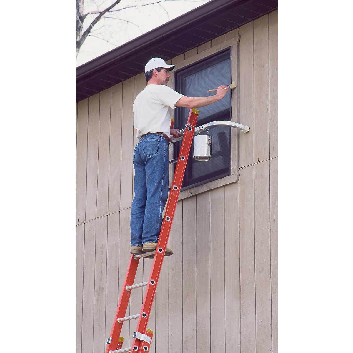 16ft Type IA Fiberglass D-Rung Extension Ladder D6216-2