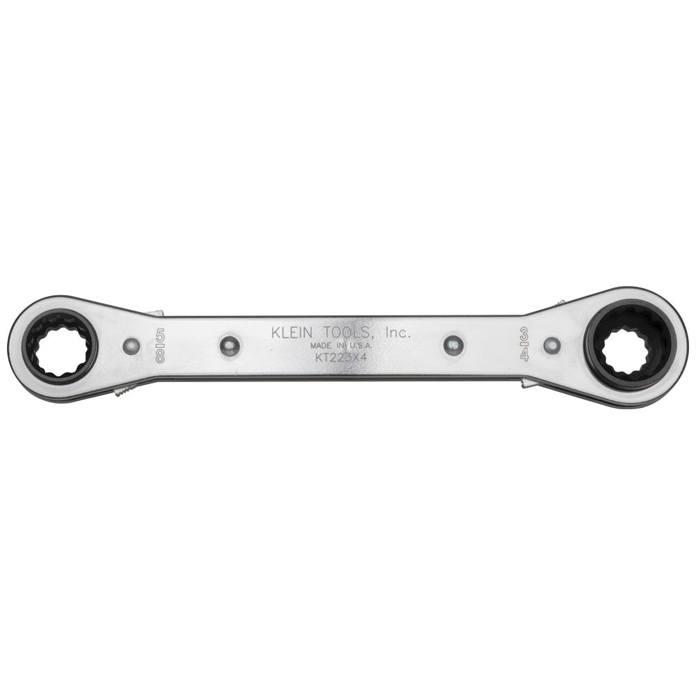 Klein Lineman's Ratcheting 4-in-1 Box Wrench KT223X4