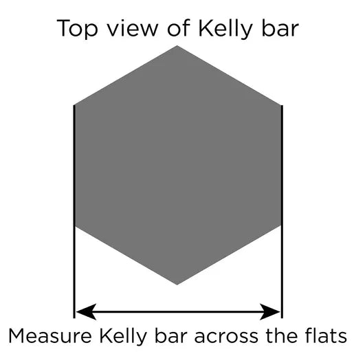 Anchor Tool, Kelly Bar Adapter, 2.5" Hex, 10,000 ft-lb Rating 630011HD