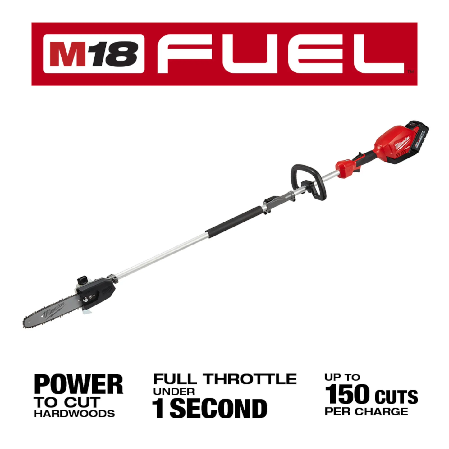 Milwaukee M18 FUEL™ 10" Pole Saw Kit w/ QUIK-LOK™ Attachment Capability 2825-21PS