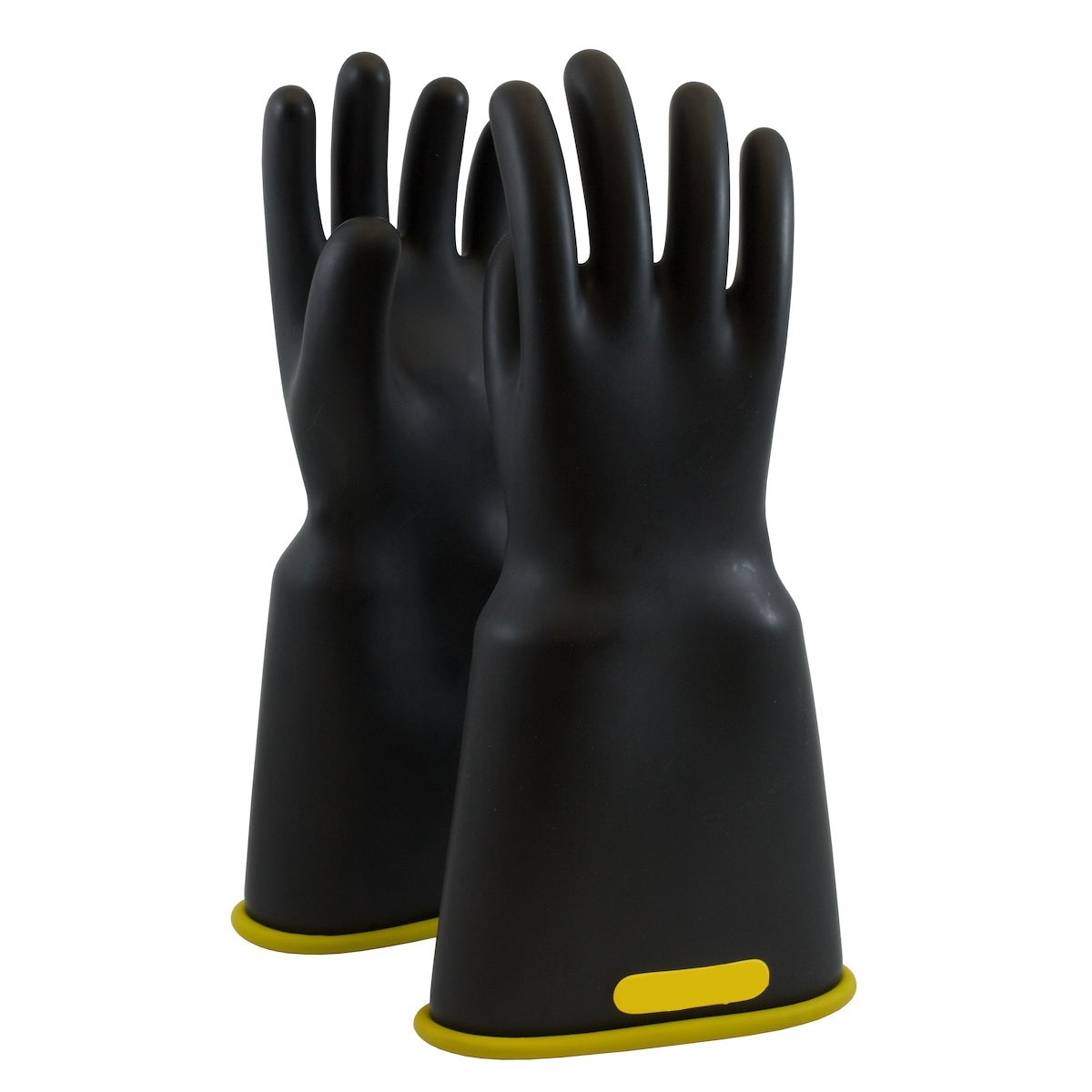 Salisbury Electriflex Class 2 Type I 18" Bell Cuff Yellow/Black Glove Size 8.5 NG218BCYB/8H