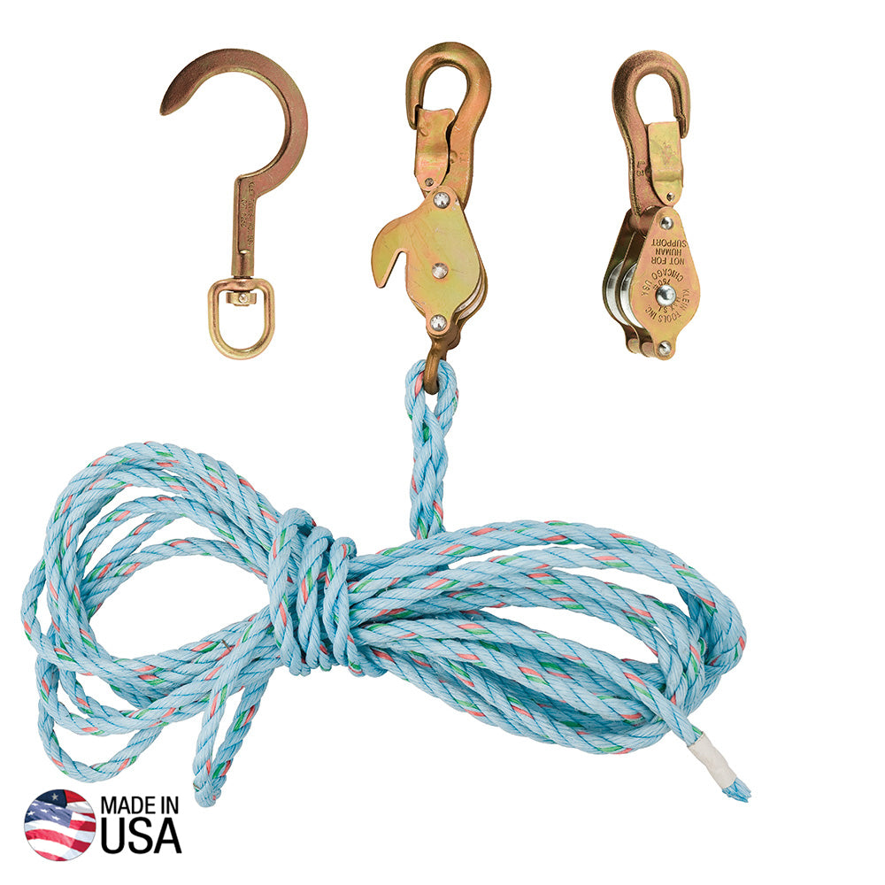 Klein Block and Tackle w/ 259 Anchor Hook Spliced 1802-30SSR