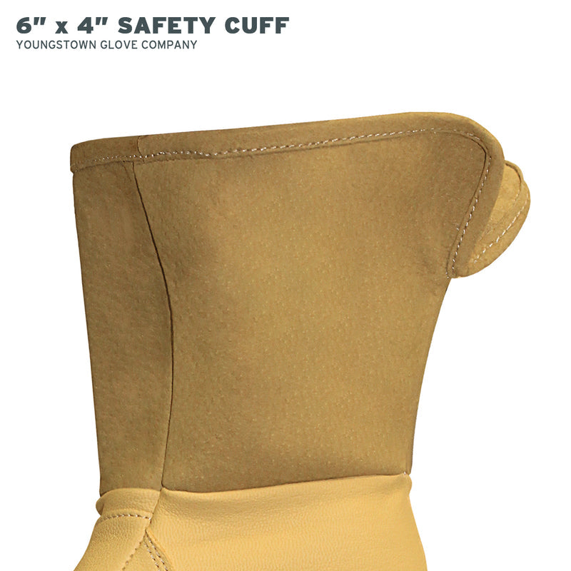 Leather Utility Wide-Cuff Work Gloves Size Large 11-3255-60-L
