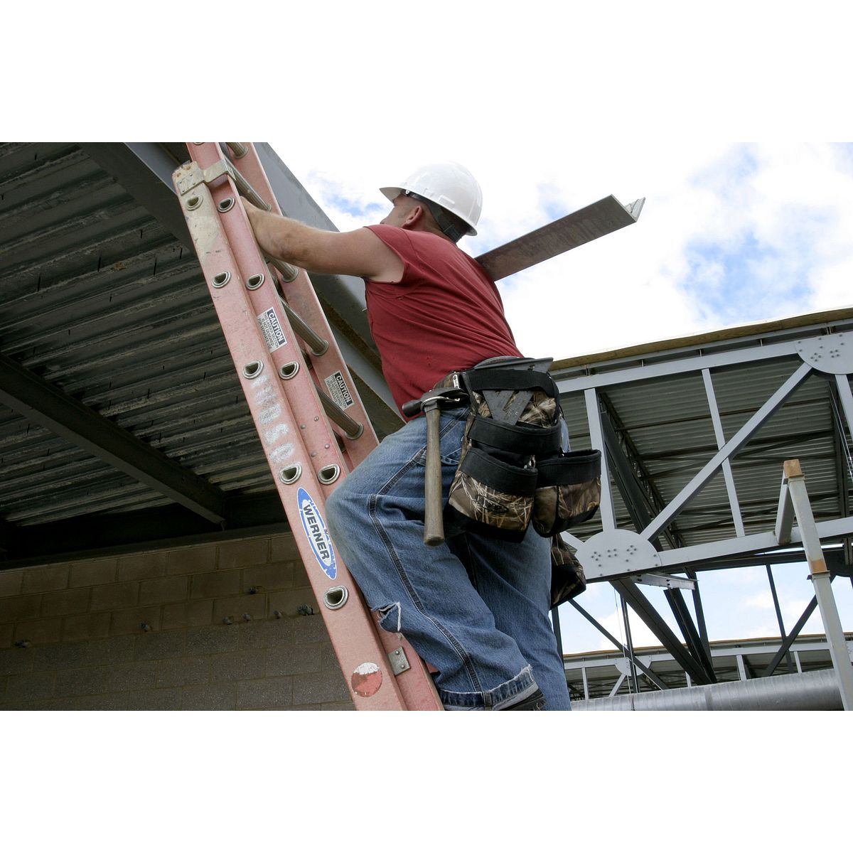 16ft Type IA Fiberglass D-Rung Extension Ladder D6216-2