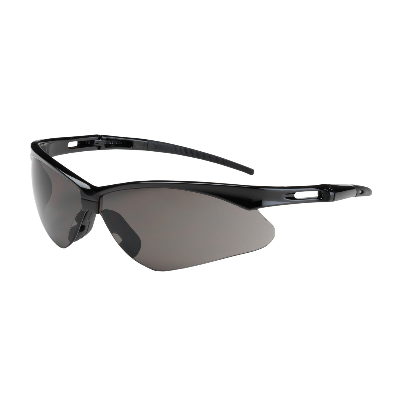 PIP Anser™ Semi-Rimless Safety Glasses with Black Frame, Gray Lens and Anti-Scratch Coating 250-AN-10112