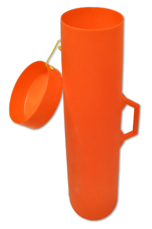 Orange Blanket Canister with Handle
