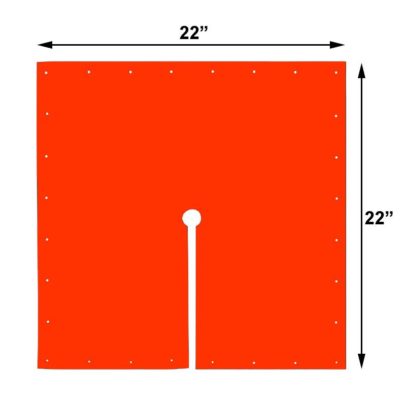 Blanket Class 4 Type II 22"x22" Orange Split 15
