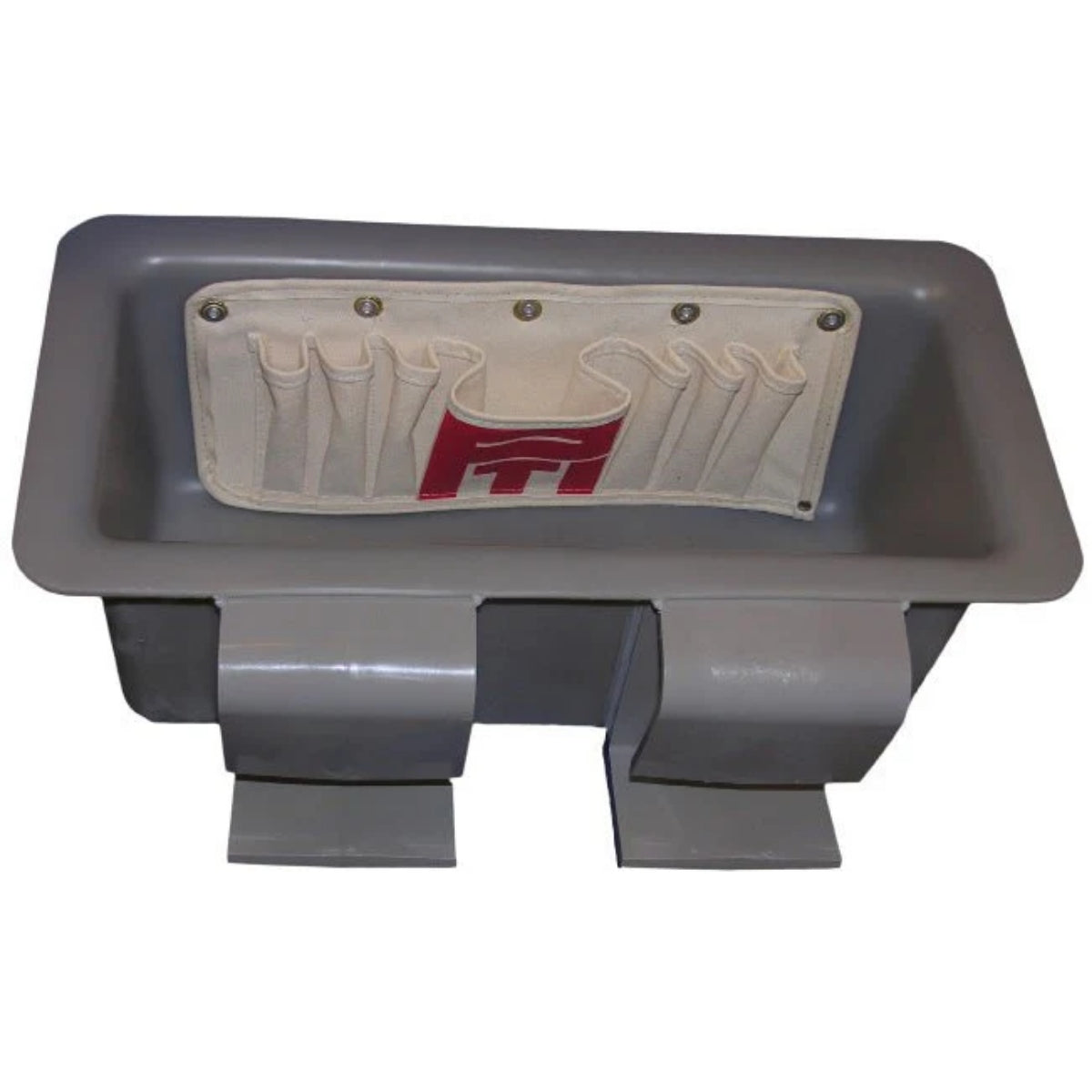 Plastic Techniques Tool Tray with 7-Pocket Pouch, Gray 1TB-TP7
