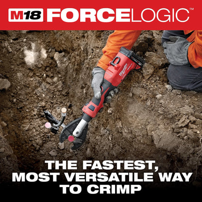 Milwaukee M18 FORCE LOGIC 6 Ton Linear Utility Crimper with O-D3 Jaw ONE KEY 2978-20O