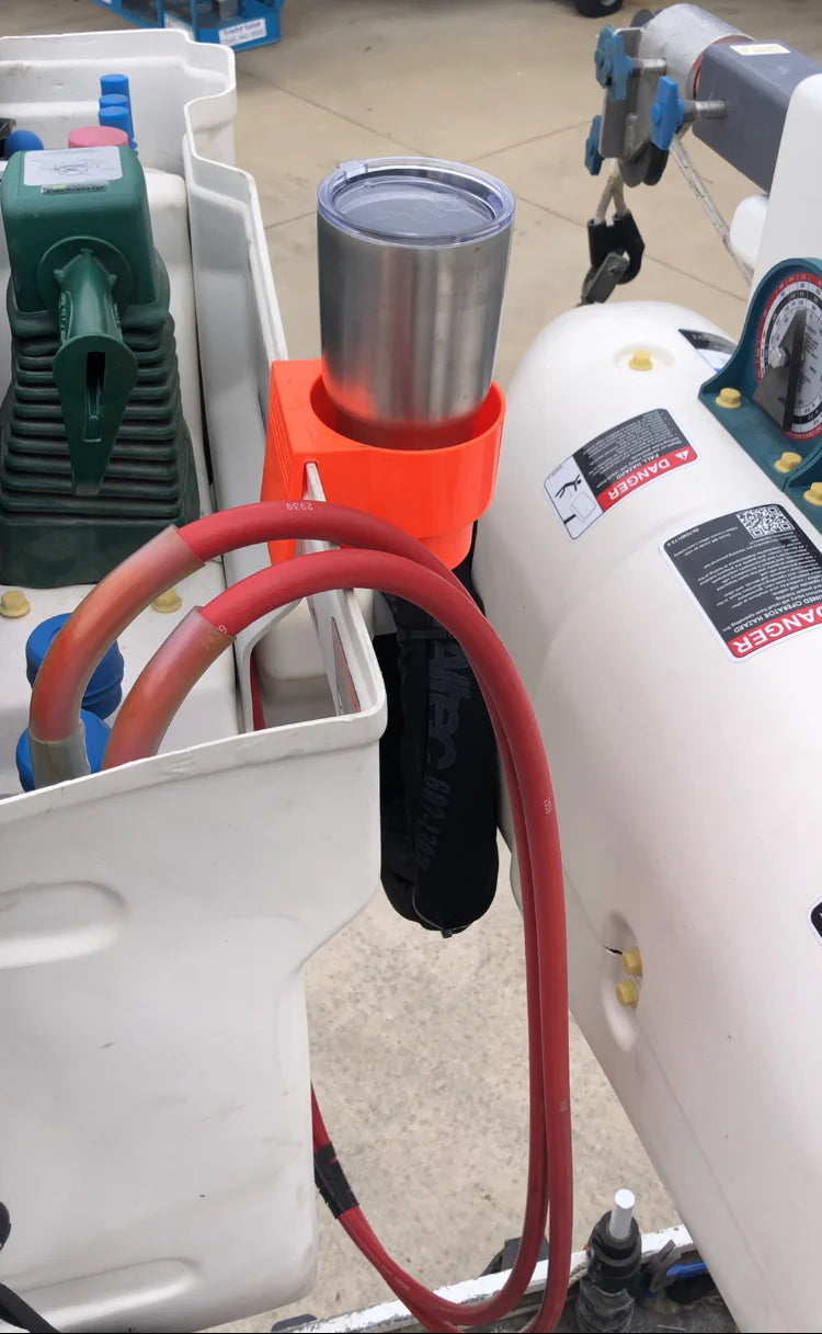 Line Work Bucket Clip On Cup Holder Bucket Mount Fits 32 oz Bottles 1001