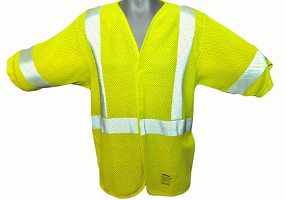 Class 3 FR-Modacrylic Knit Vest, Extra Large 1613LFR3SY-XL