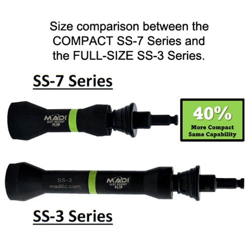 MADI Compact Single Slot Flip Socket with Secure Lock Adapter for Utility Hardware Installation SS-7DE