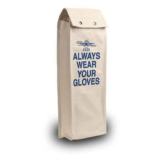 Estex Canvas Glove Bag w/ Snap Closure 20"x8"x4" 2226-R66