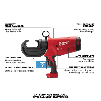 Milwaukee M18 FORCE LOGIC 12 Ton Utility Crimper ONE KEY 2778-20