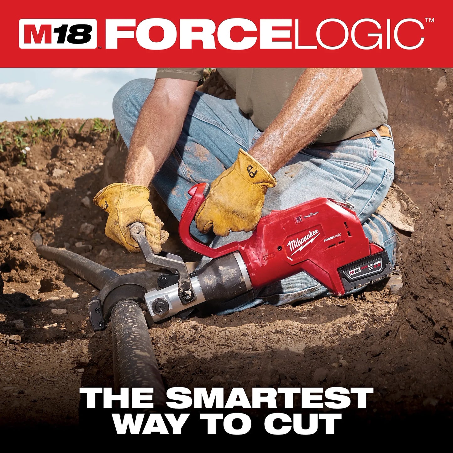 Milwaukee M18 FORCE LOGIC 3in Underground Cable Cutter 1500MCM Hydraulic Cutter 2776-20