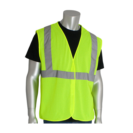 PIP® ANSI Type R Class 2 Value Mesh Vest, Size Extra Large 302-MVGLY-XL
