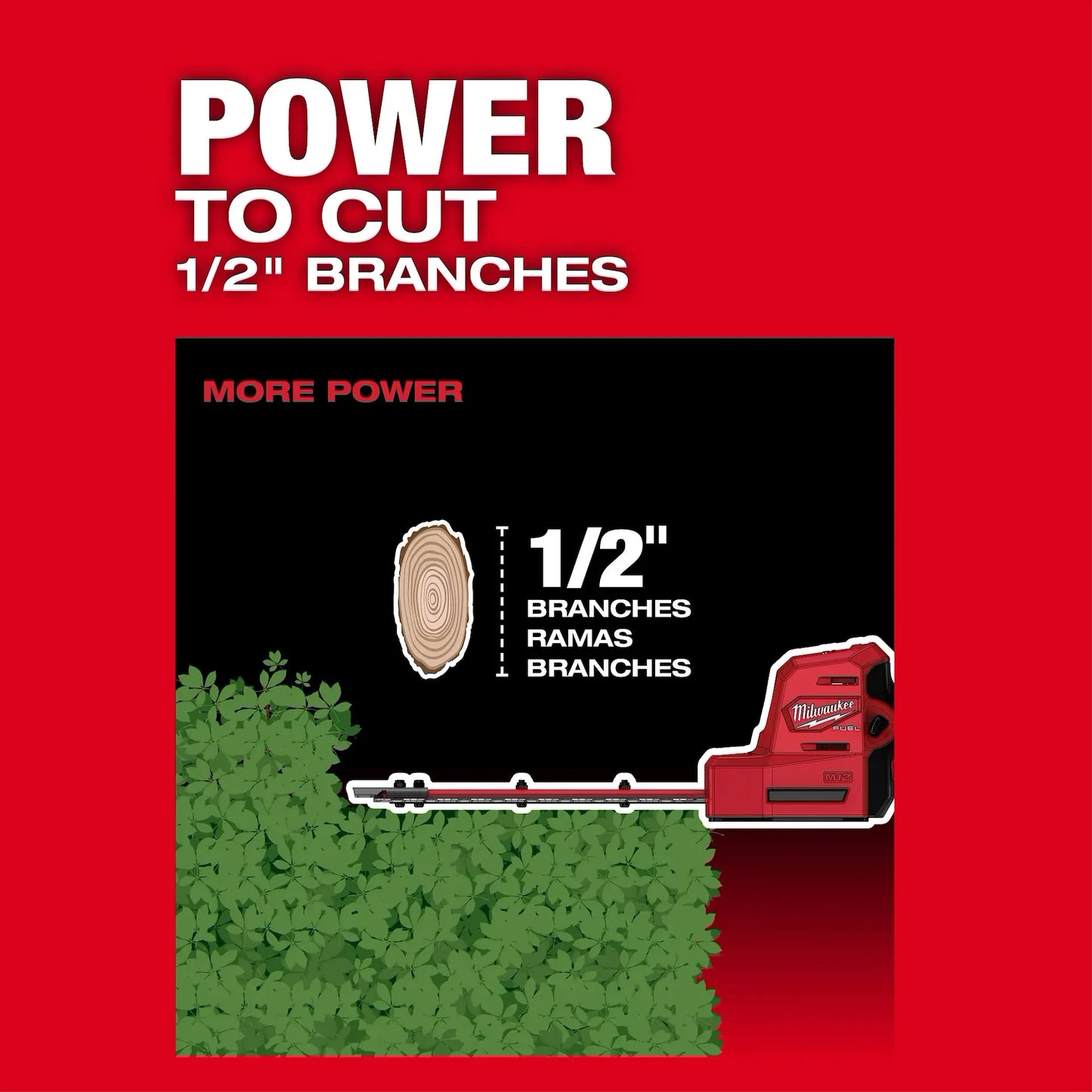 Milwaukee 2533-21 M12 FUEL 8-Inch Hedge Trimmer Kit