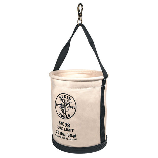 Canvas Bucket, Straight Wall with Swivel Snap, 12-Inch 5109S