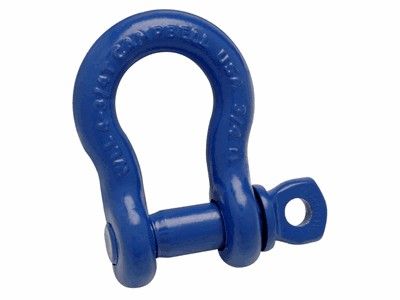 Campbell Anchor Shackle, Screw Pin, Blue, 3/4" 5411205