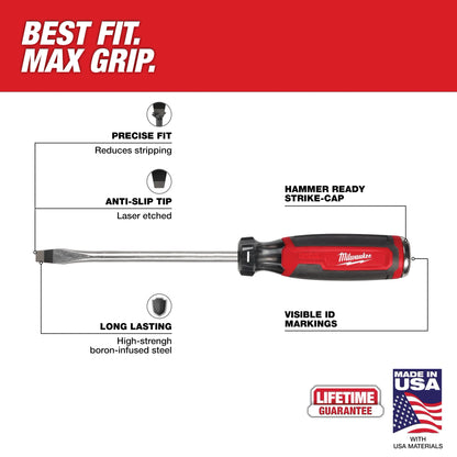 Milwaukee MT208 5/16" Slotted 6" Demolition Screwdriver
