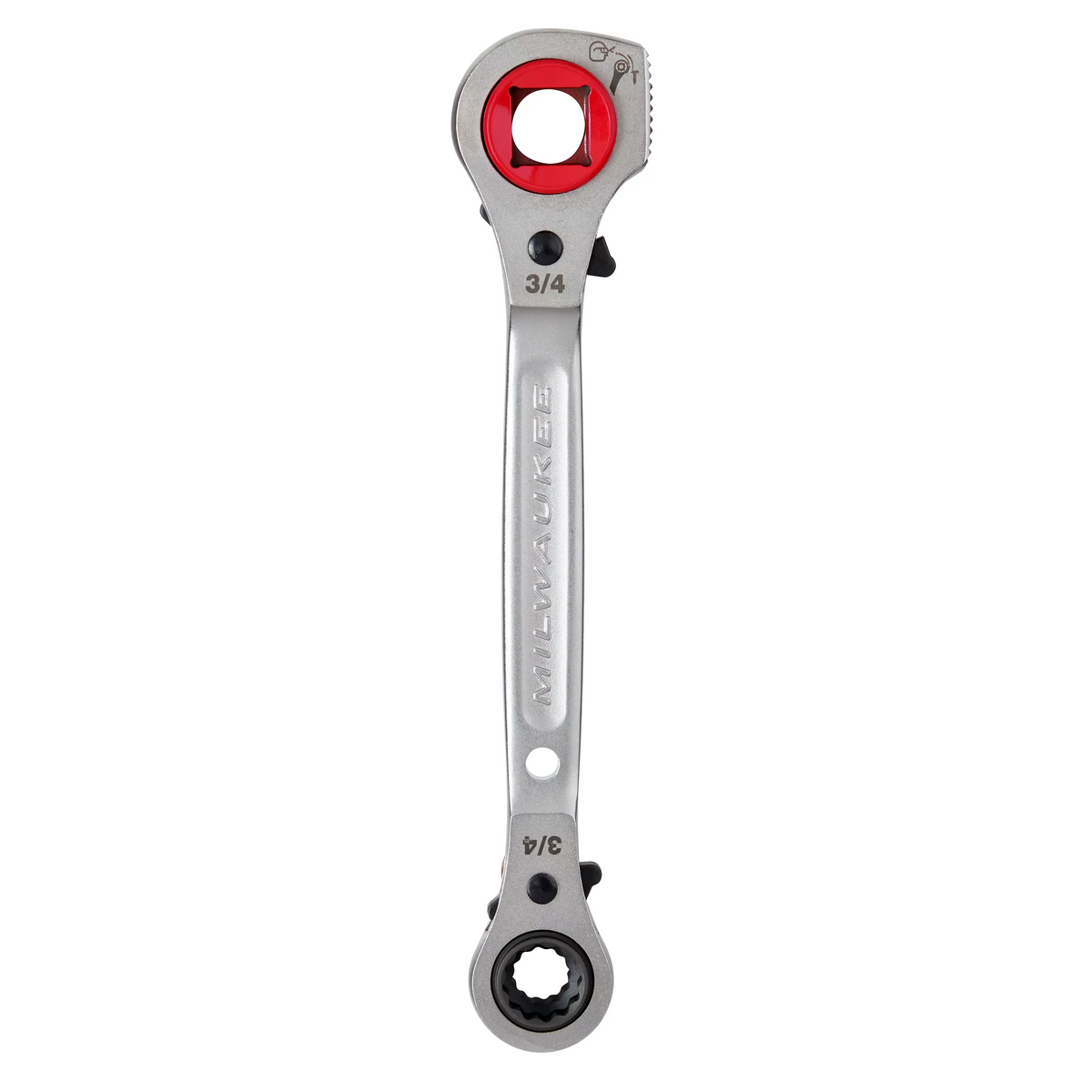 Milwaukee 48-22-9216M Lineman's 5-in-1 Ratcheting Wrench with Milled Strike Face