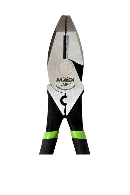 MADI 9" High Leverage Lineman Pliers with Crimper and Secondary Gripping Surface LMP-1