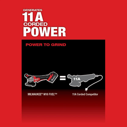 Milwaukee M18 FUEL™ 4-1/2" / 5" Braking Grinder with ONE-KEY™ 2882-20