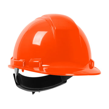 PIP Whistler™ Hard Hat Cap Style, HDPE Shell, 4-Point Textile Suspension, Ratchet Adjustment, Orange 280-HP241R-03